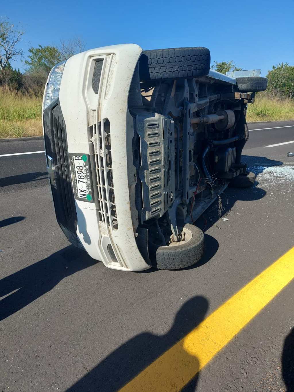 Un herido deja la volcadura de una camioneta en Plan del&nbsp;Río