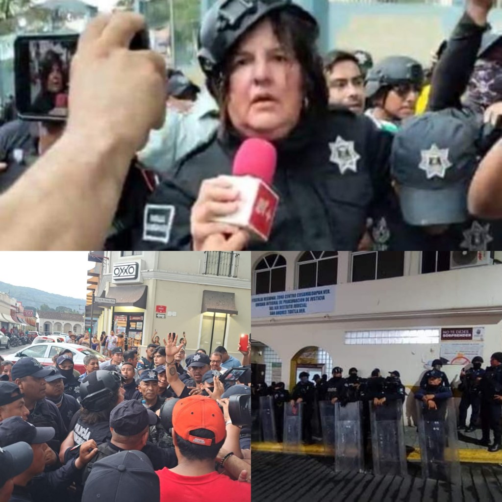 Declara ante MP alcaldesa de San Andrés Tuxtla, fue paseada con uniforme de policía; por pobladores ante muerte de comerciante a manos de&nbsp;policías.