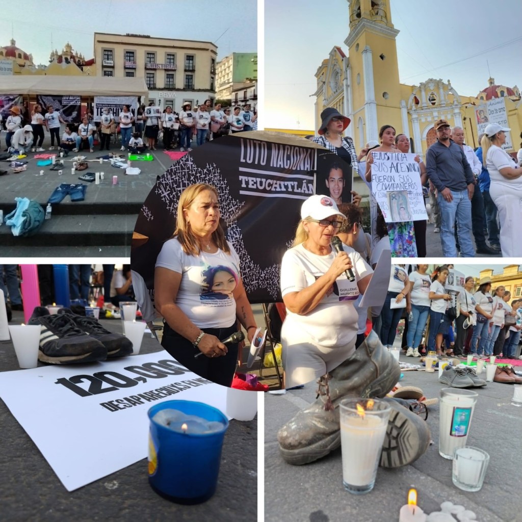 Decenas de zapatos colocados en Plaza Lerdo. Madres buscadoras afirman que La Guapota, Gallera y Colinas de Santa Fe; son el Teuchtitlán de&nbsp;Veracruz.