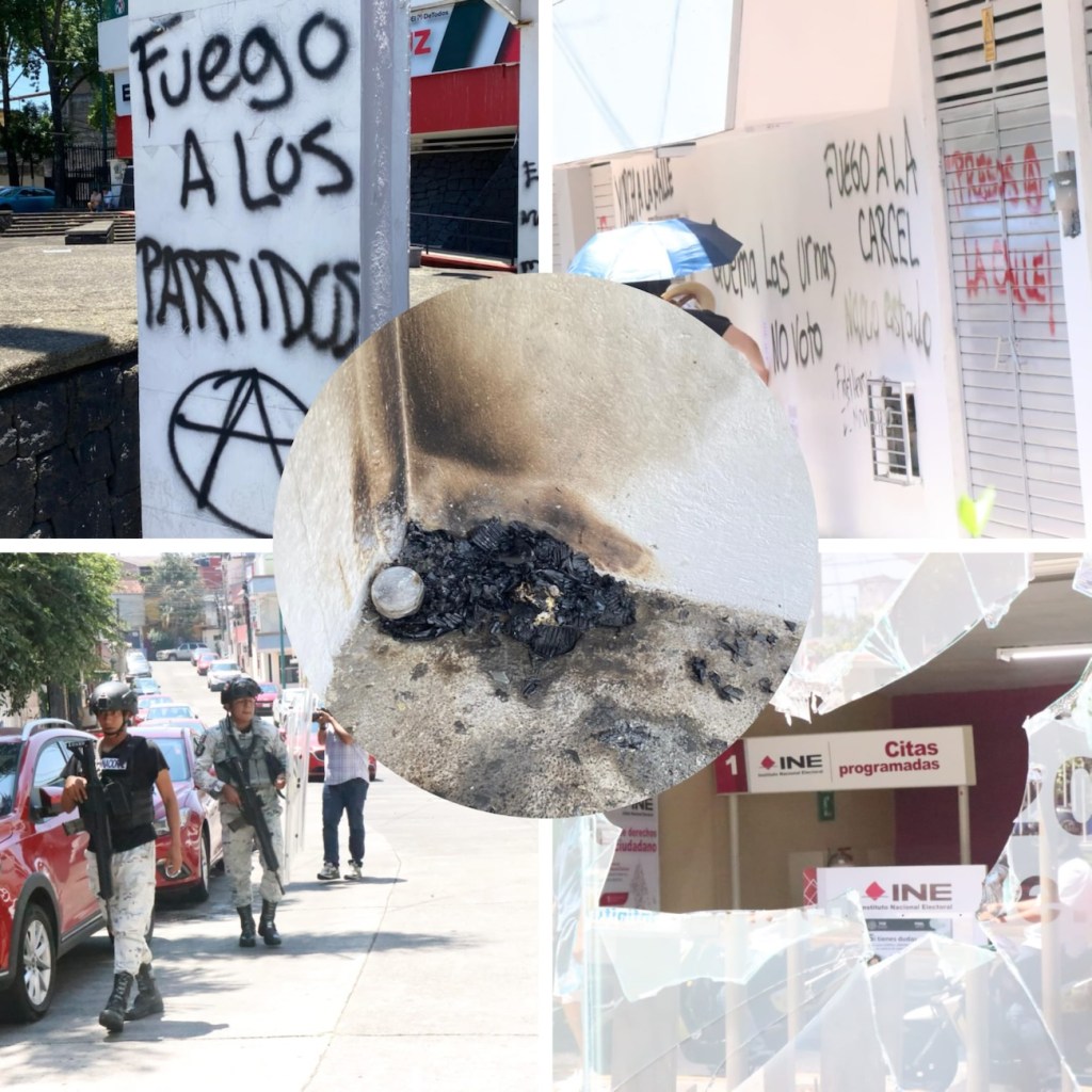 Inconformidad con acto póstumo a Fidel Herrera, protestaron y vandalizaron al INEVeracruz y al PRI&nbsp;estatal