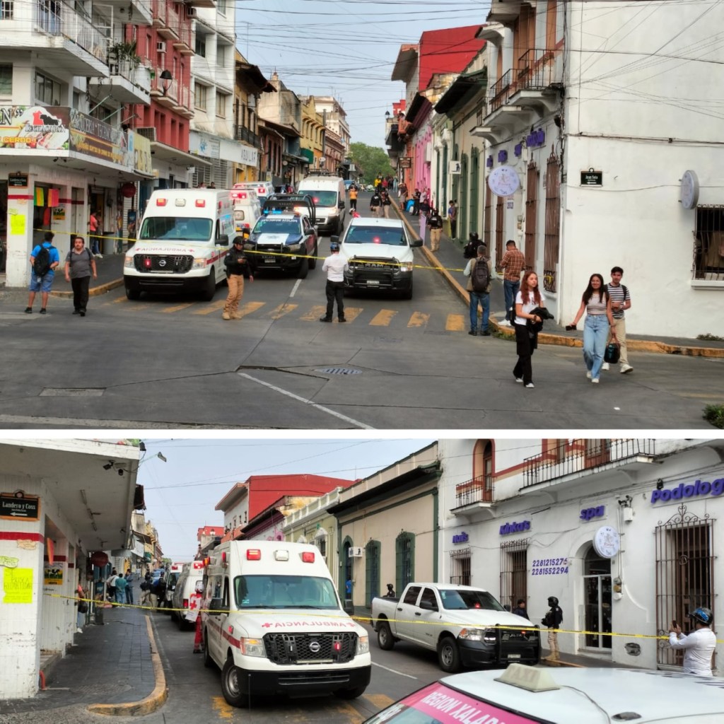 Fallece de presunto infarto, un guardia de seguridad en calle céntrica de&nbsp;Xalapa.