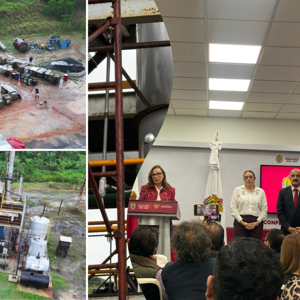 Refuta Nahle a Harfuch; es mezcladora no mini refinería el hallazgo de la planta clandestina en&nbsp;Coatzacoalcos.
