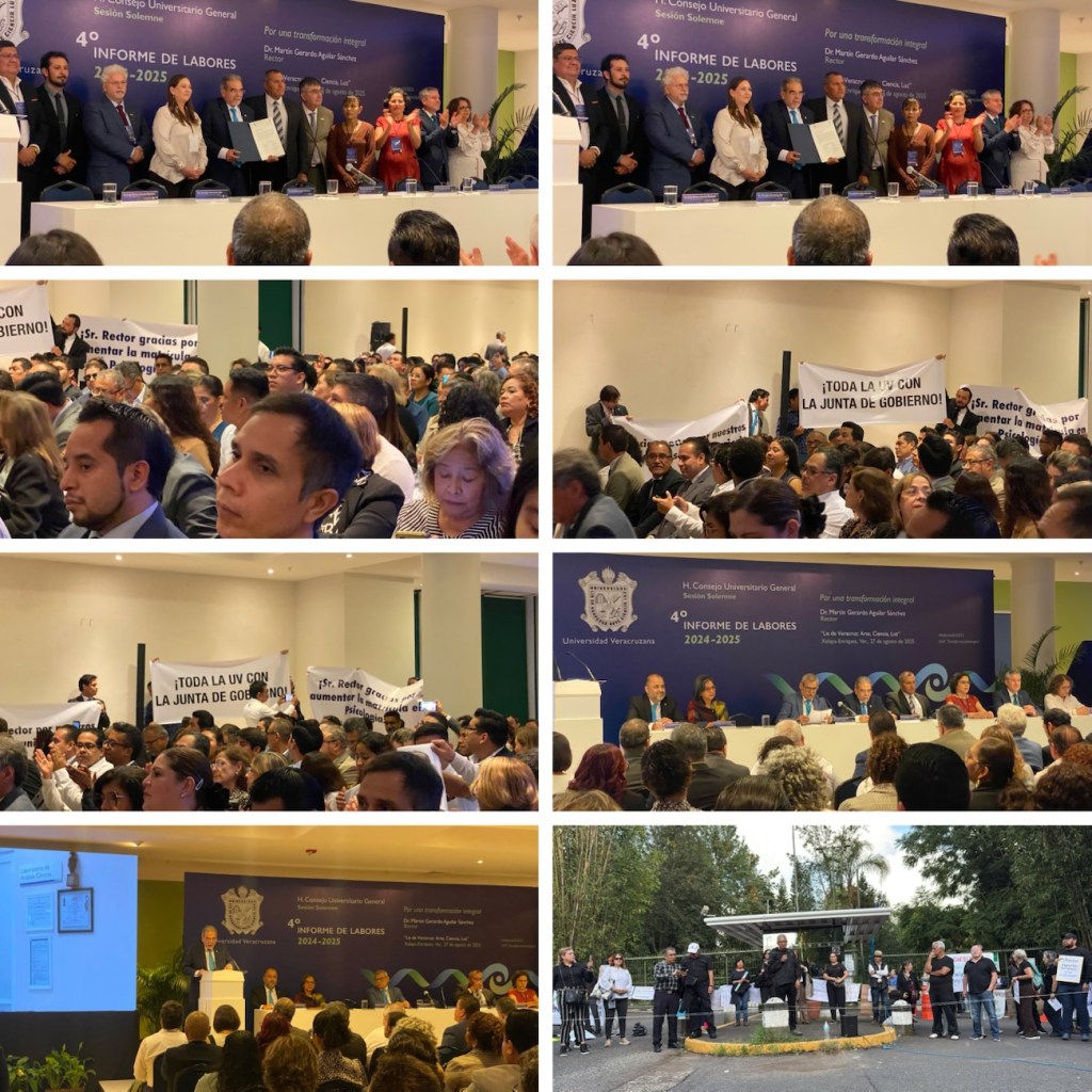 Cambian sede de informe del rector, tras protestas de ex rectores. -UV destaca en proyectos científicos destaca&nbsp;académico