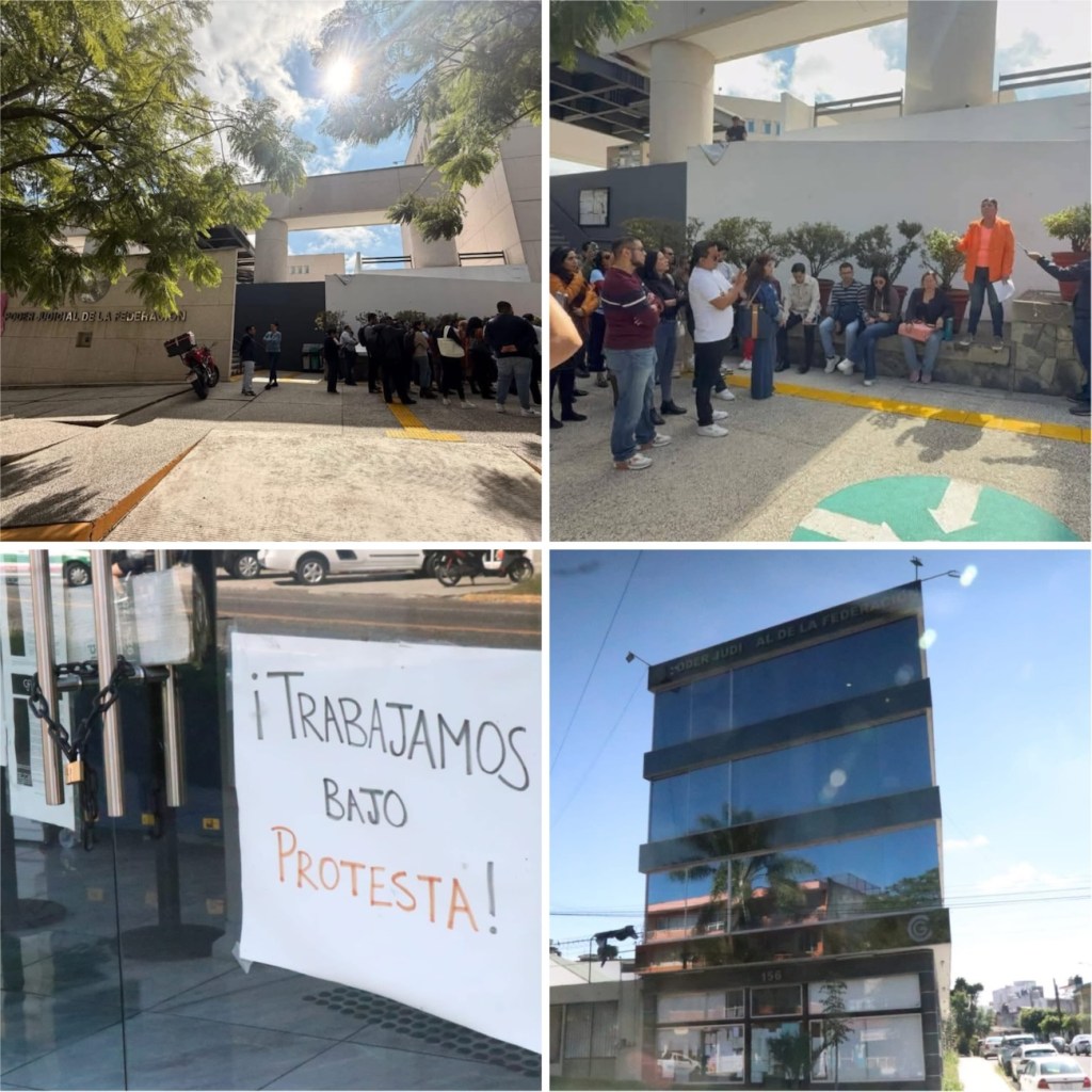 Hay paro de labores en órganos jurisdiccionales del PJF, del séptimo circuito en Xalapa, exigen cumplimiento de demandas&nbsp;laborales