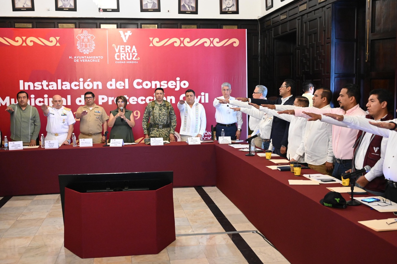 Veracruz primer municipio en instalar su Consejo Municipal de Protección Civil