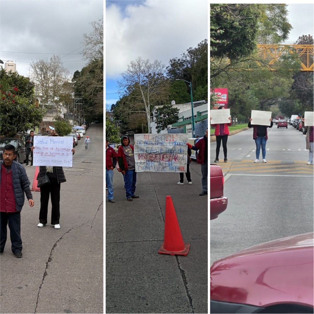 Tres mil trabajadores de limpieza de hospitales siguen sin recibir su pago de sus quincenas y aguinaldos de diciembre en Xalapa Emiliano Zapata y en Ixhuatlán del Sureste