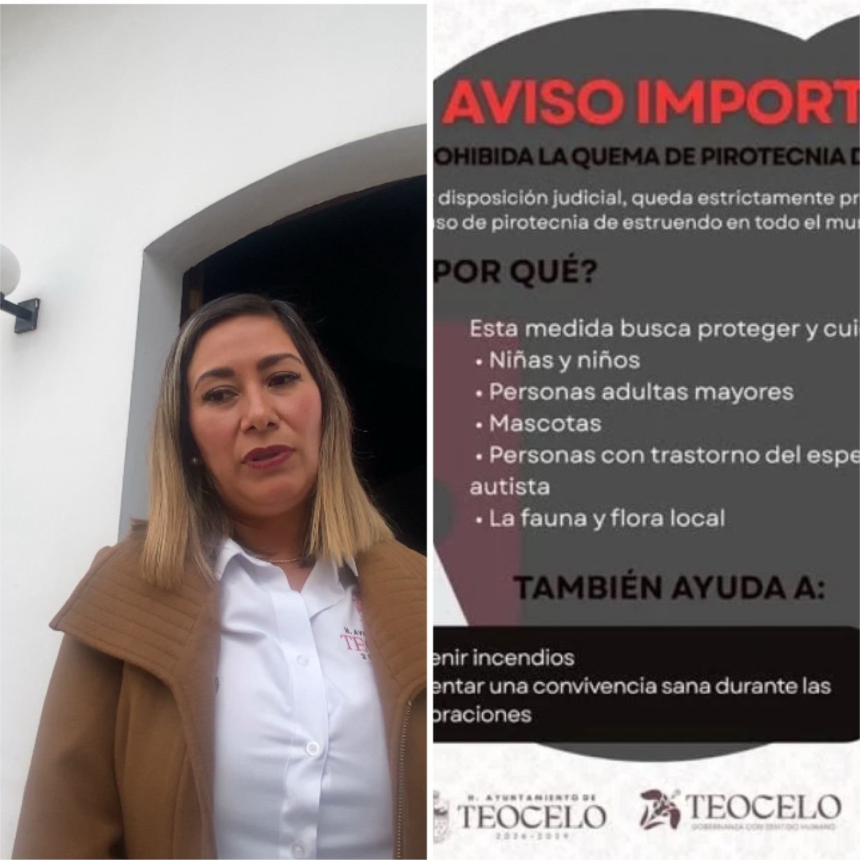 Teocelo ejemplo nacional de fiestas patronales sin pirotecnia: Alcaldesa