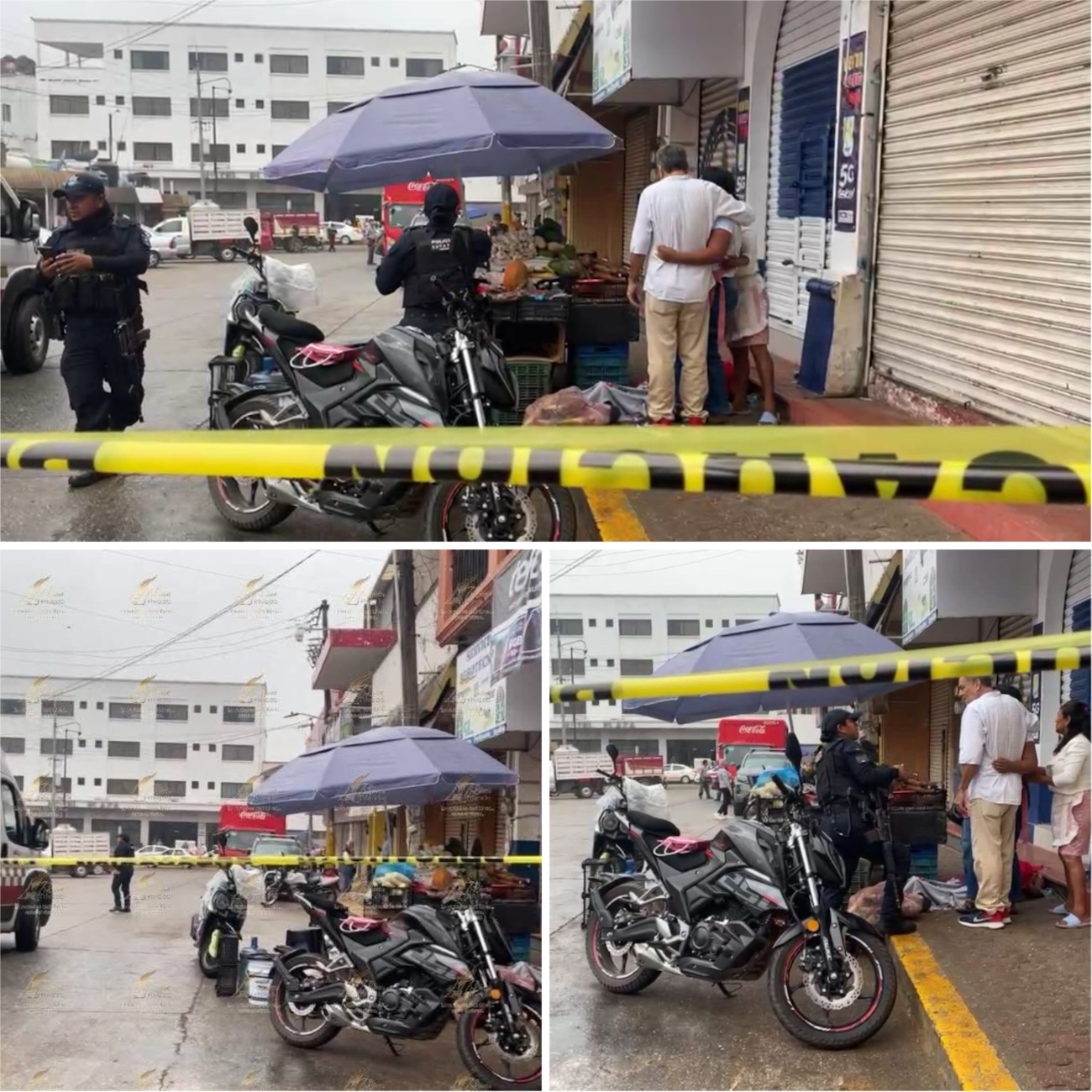 Una vendedora de verduras murió por una bala perdida en medio de un enfrentamiento en el centro del municipio de Acayucan