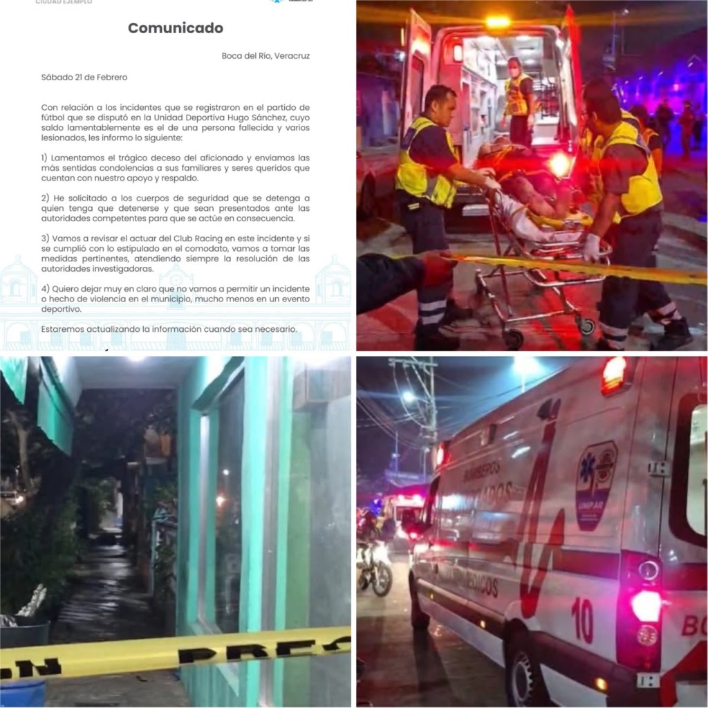 Riña tras partido de futbol de 2 a División entre el Racing de Veracruz y el Celaya deja como saldo un&nbsp;muerto