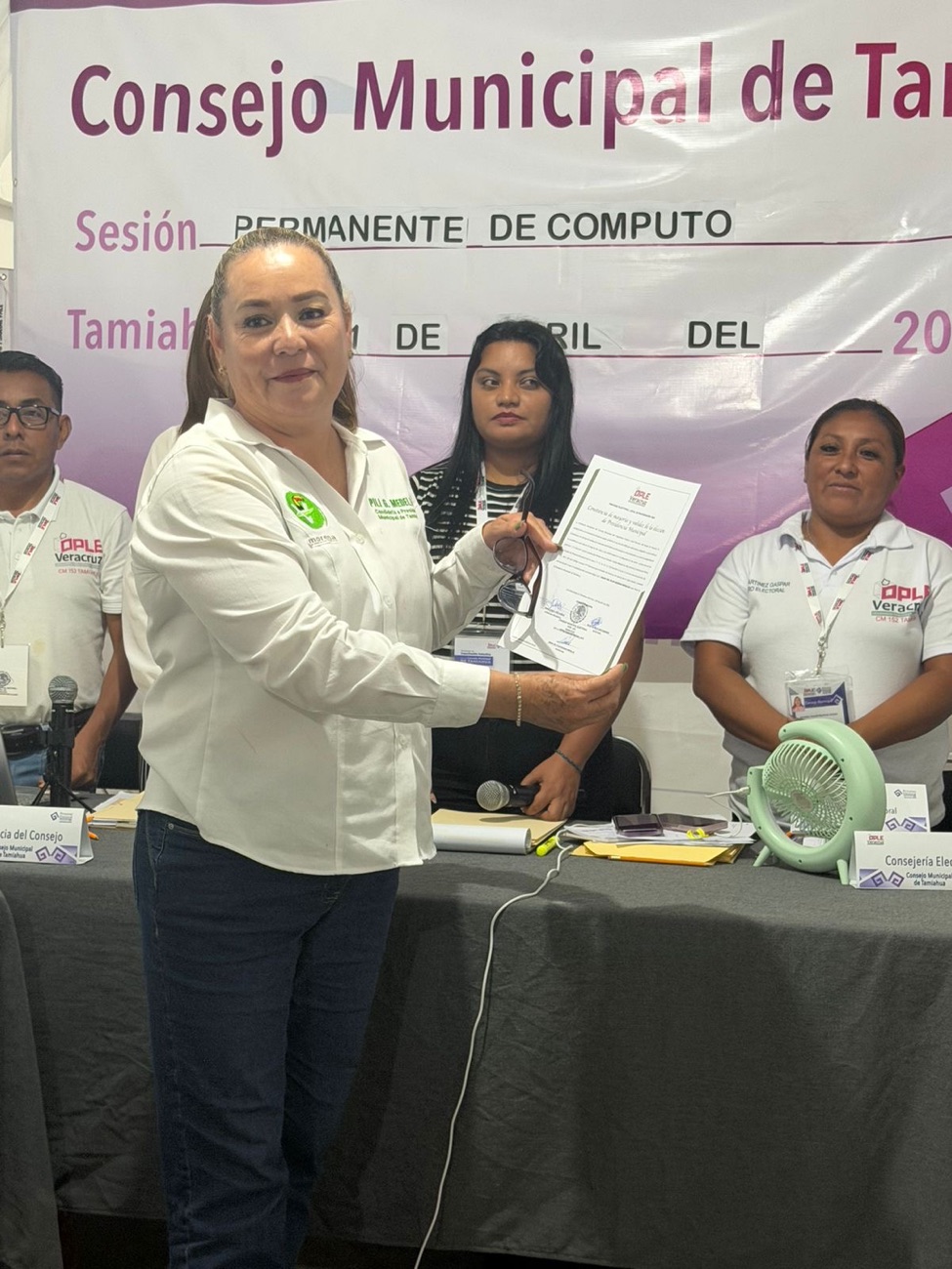 Con solo 24 votos de diferencia gana Pilar Guzmán la elección extraordinaria en Tamiahua