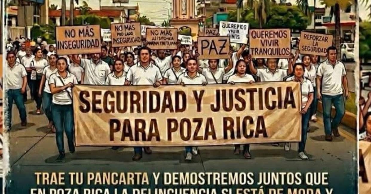 Avisan de marcha en Poza Rica para este 6 de abril por la violencia que se ha vuelto a disparar; tras crimen de médico