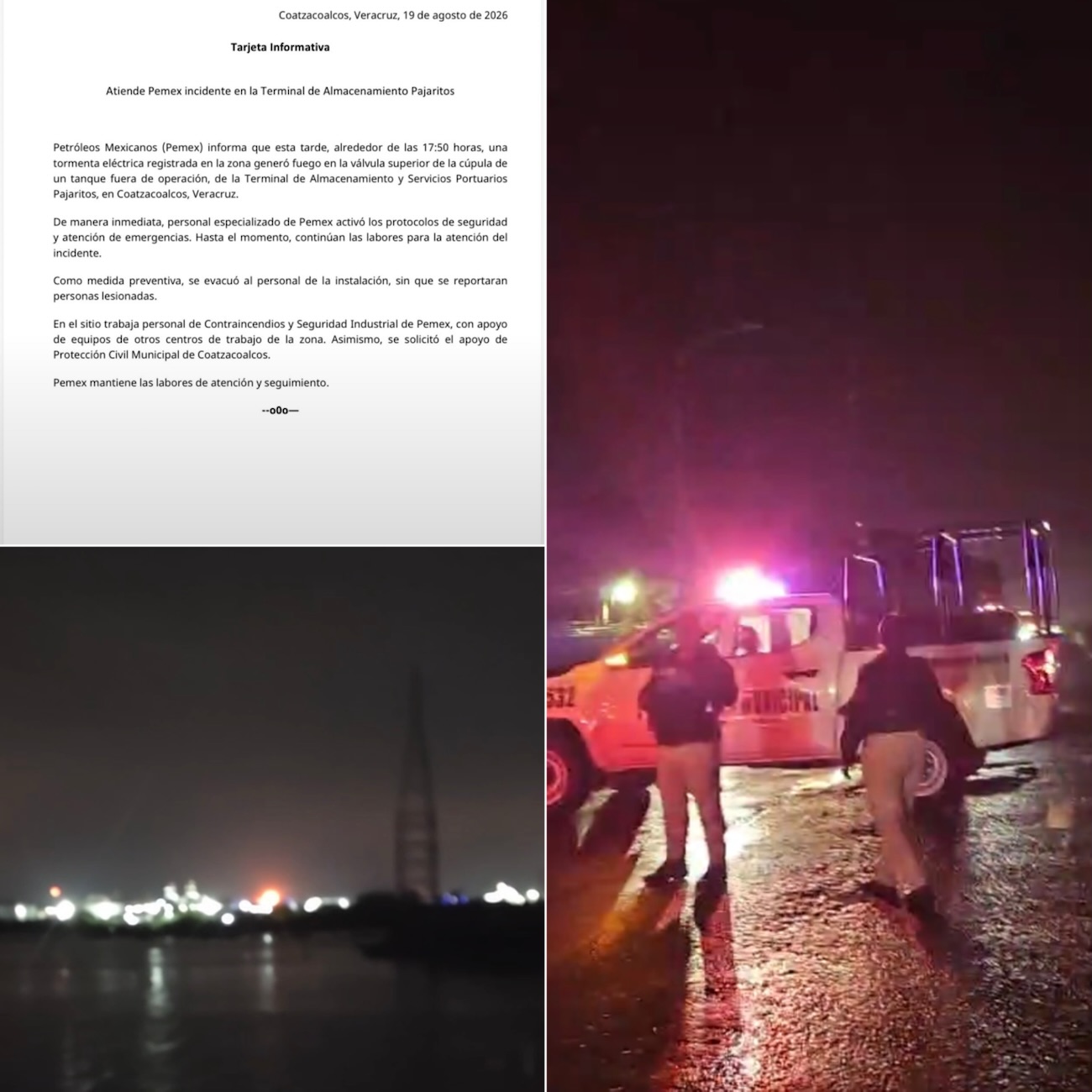Cerrado el Puente Coatza I por incendio en Pajaritos